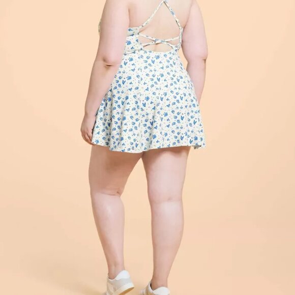 Blogilates Women's Everything Active Dress - Blue Floral - Picture 2 of 3